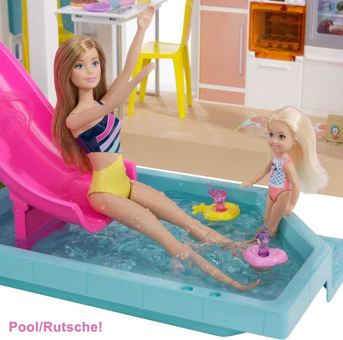 Къща за кукли Barbie Dreamhouse 114 см Къща на мечтите с пързалка