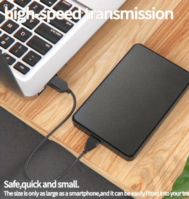 NOU HDD extern 256 GB cablu inclus