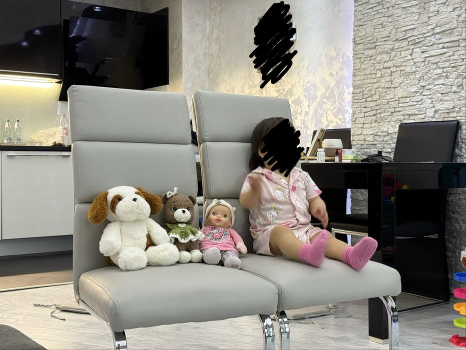 Маса черен гланц+7 стола