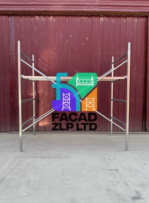 Строительные леса оцинкованные с настилом, труба Ø40мм, T=2.5мм Китай