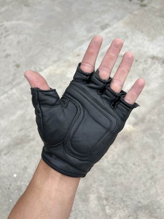 Мотоперчатки кожанные Rush (M) без пальцев