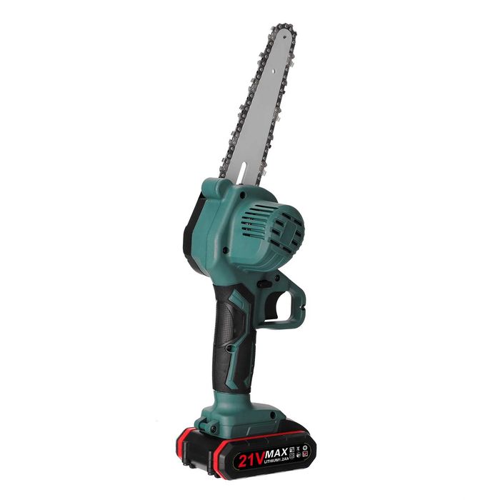 Mini fierastrau electric mini drujba cu lant pe acumulator 2 baterii