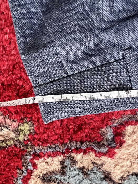 Pantaloni conici H&M albastru barbat slim fit (170 - marime 38)