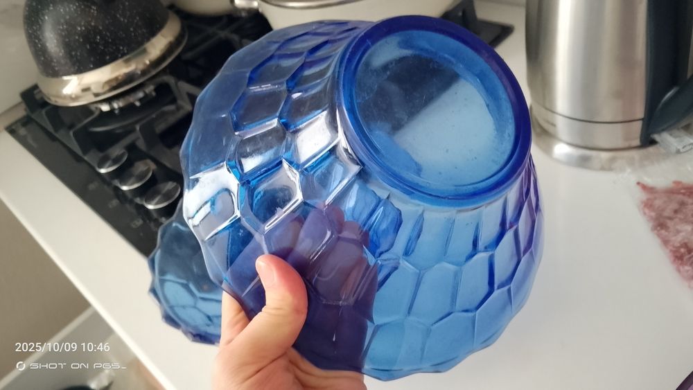 хрустальный ваза  салат солиш  учун