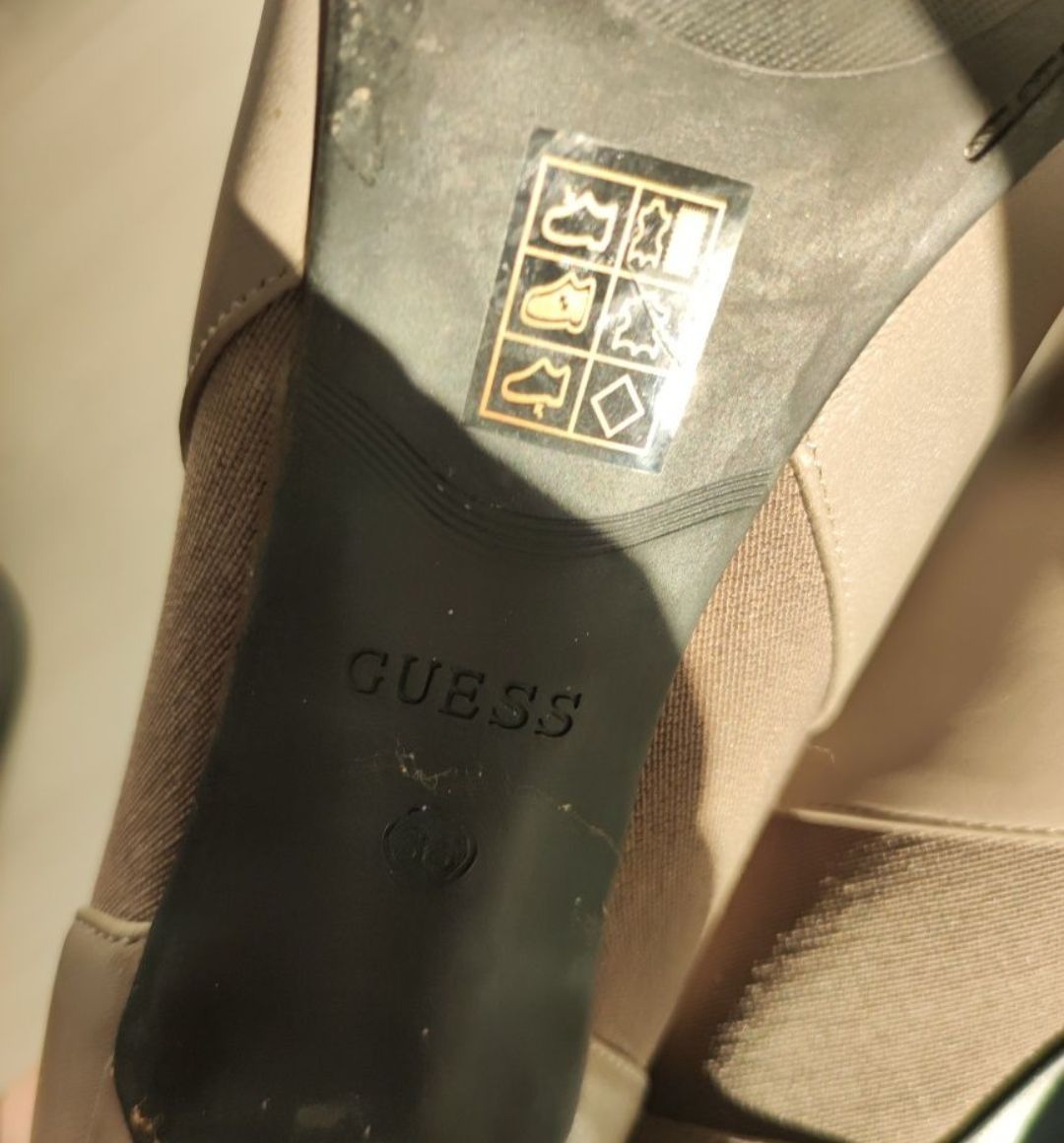 Guess botine dama piele gri masura 36