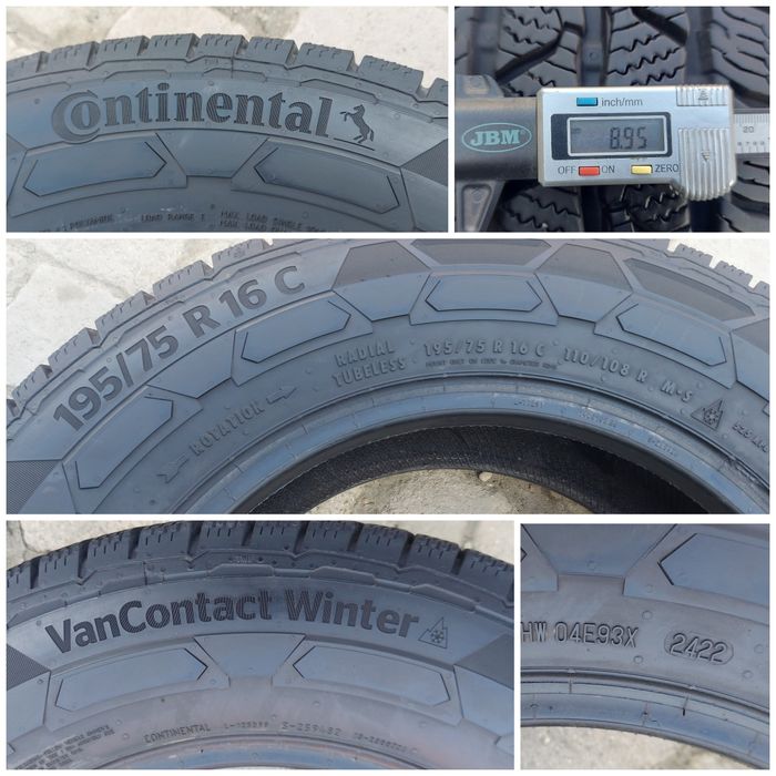 O bucată 195/215 75 R16C M+S iarnă - una Michelin Continental Nokian V