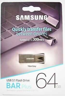 Разпродажба!!! ФЛАШ ПАМЕТ Samsung bar PLUS 64GB USB 3.1 TITAN GRAY