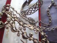 Набор шикарный серебро колье = серьги и 2 -ва (2-ве шт на выбор) колье