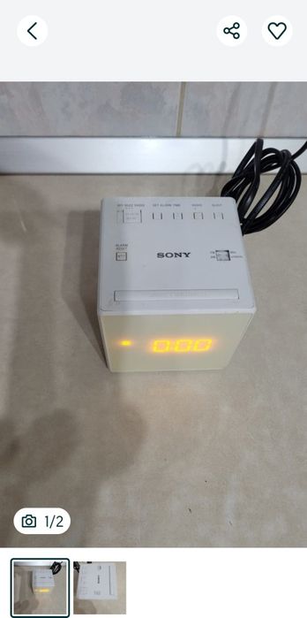 Vand radio cu ceas Sony