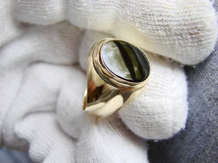 Inel Aur 14K Cu Onix Negru