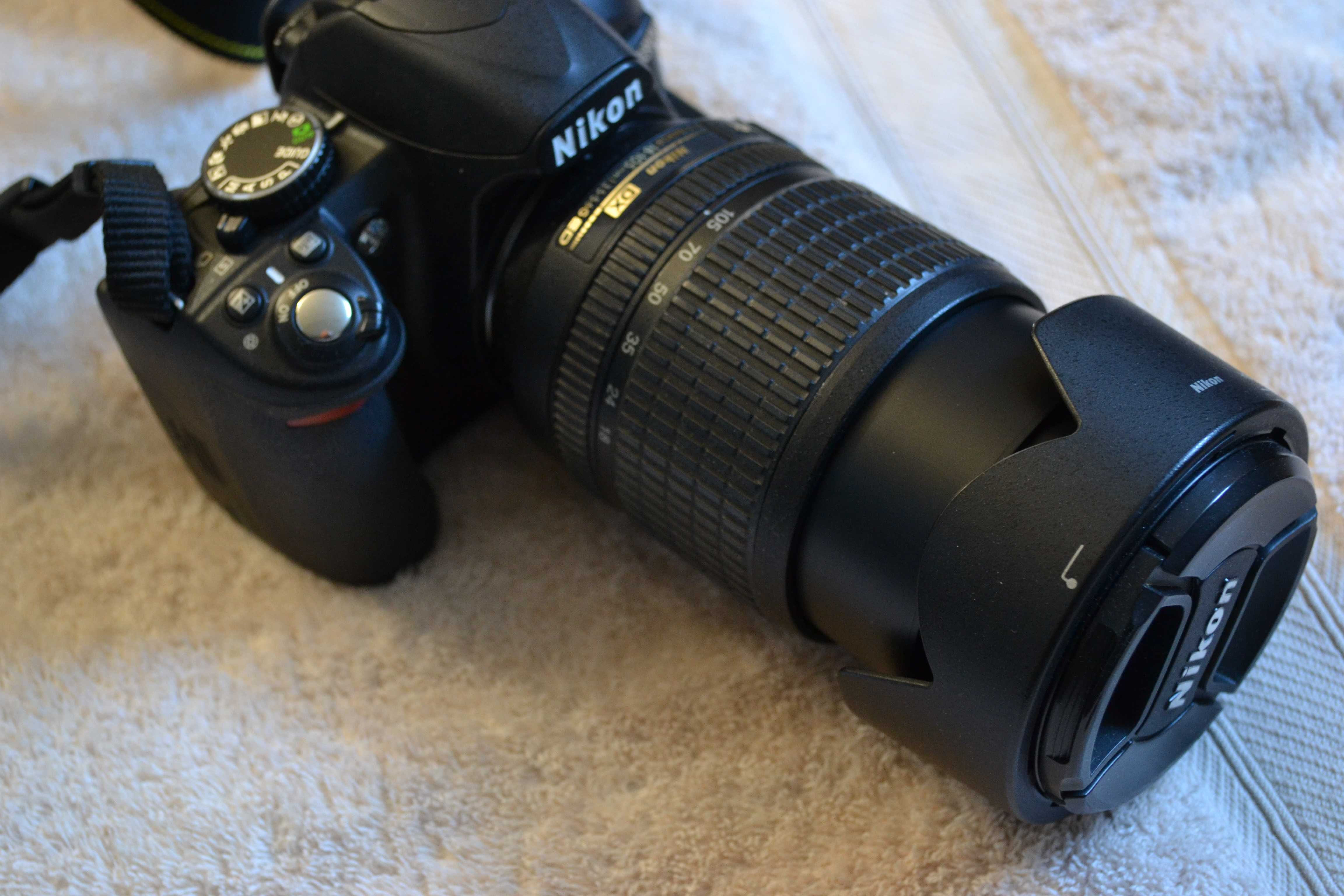 Nikon D3100 ca nou 1500cadre-Obiectiv 18-105