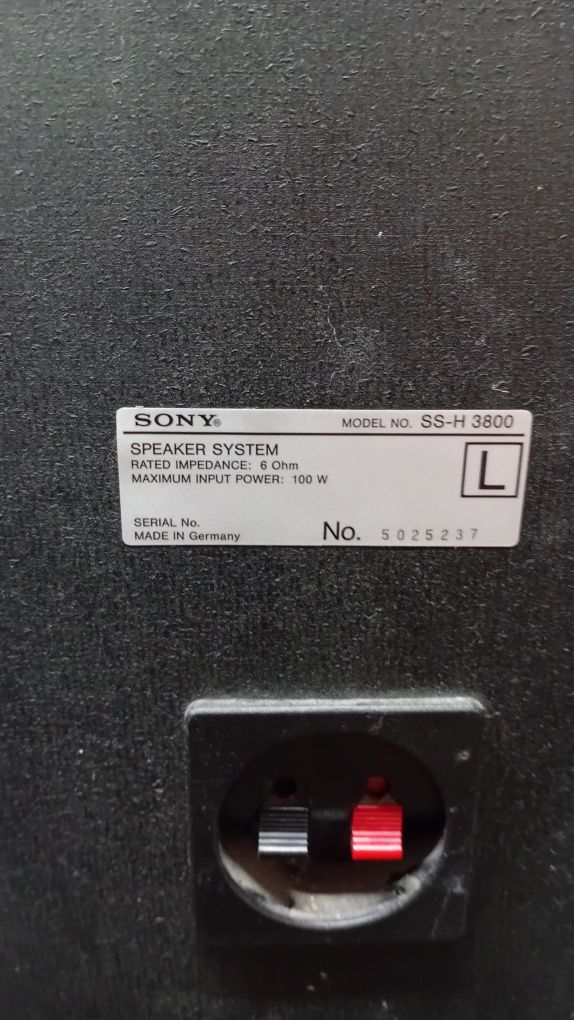 2 boxe sony 3 cai, 6ohm, 100w