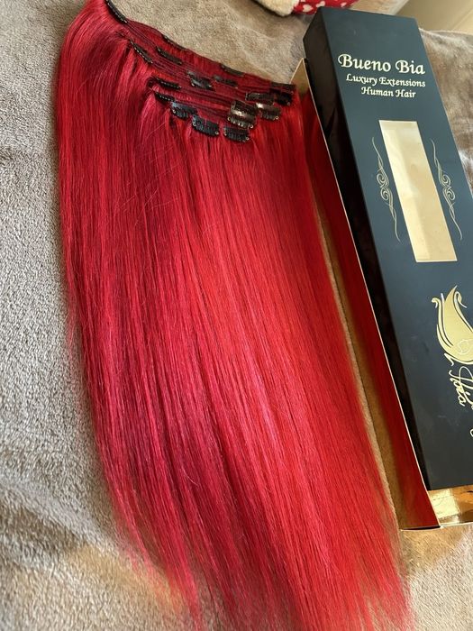 Extensii clip-on ROSU INTENS