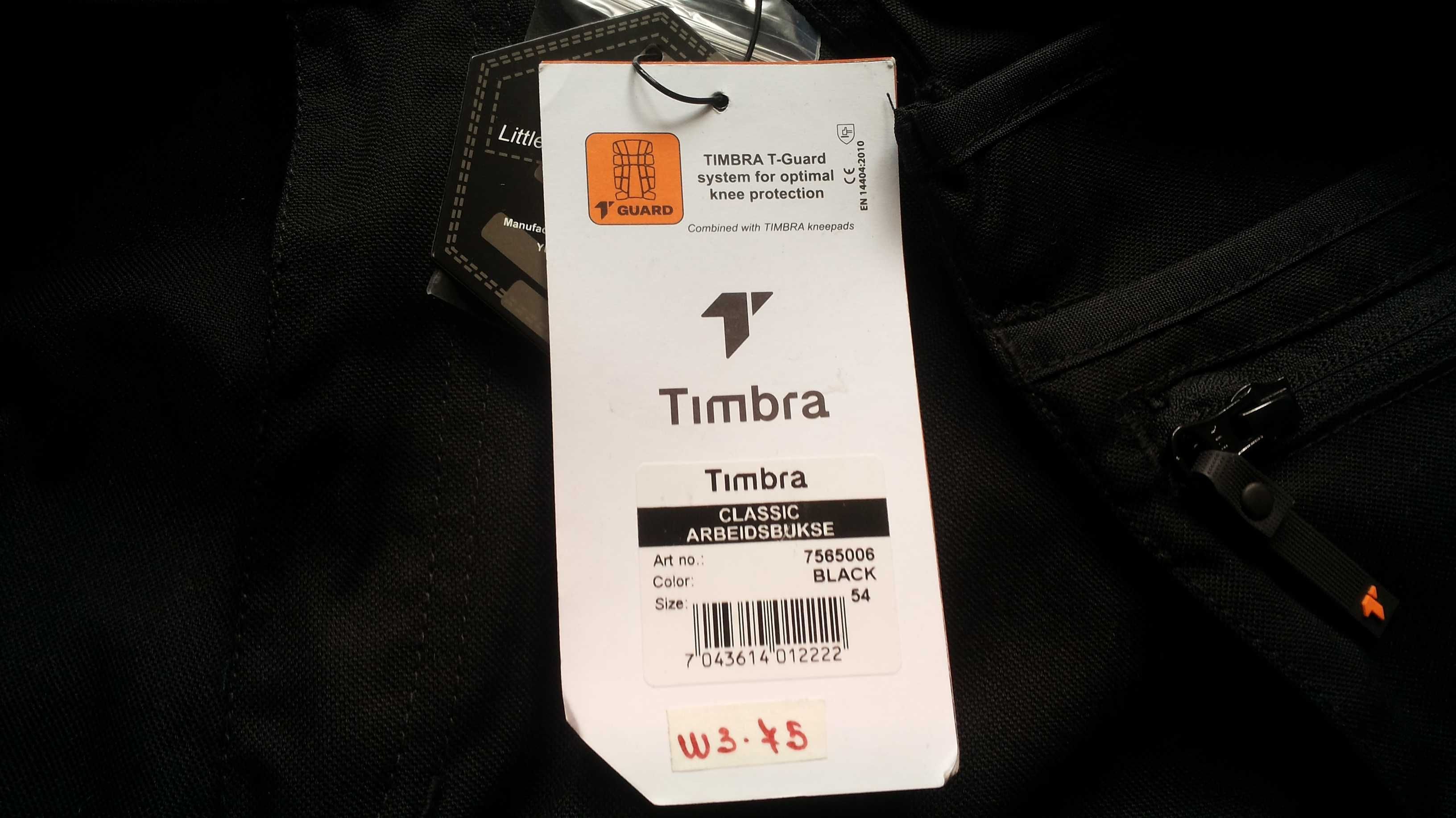 Timbra ARBEIDSBUKSE Work Trouser 46-S , 52-L , 54-XL , 56-XXL