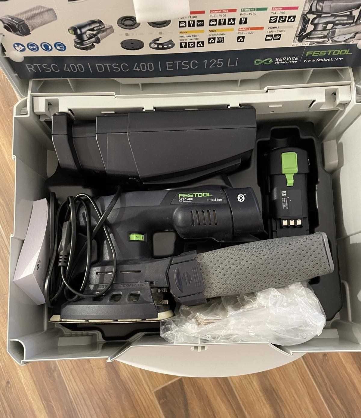 Акумулаторна делта-шлайф машина FESTOOL DTSC 400 Plus