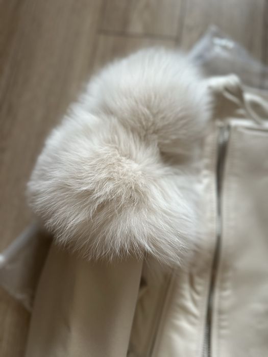 Кожено яке от естествена кожа с естествен косъм