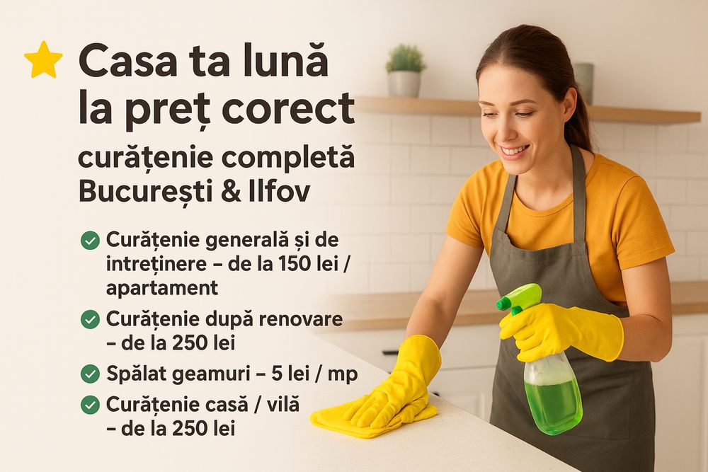 Ofer servicii de curetenie