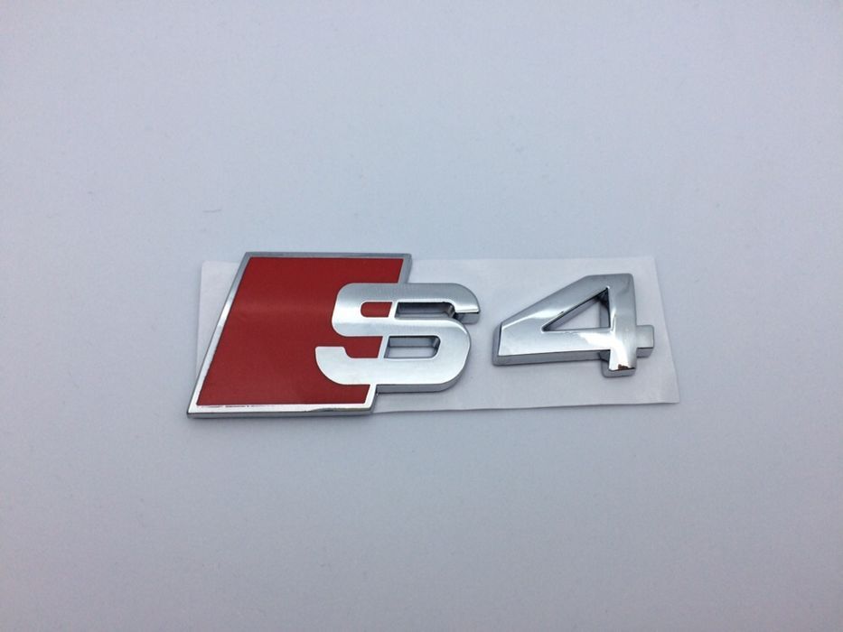 Emblema Audi S4 spate crom