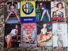 Tablii metalice Reclame vintage