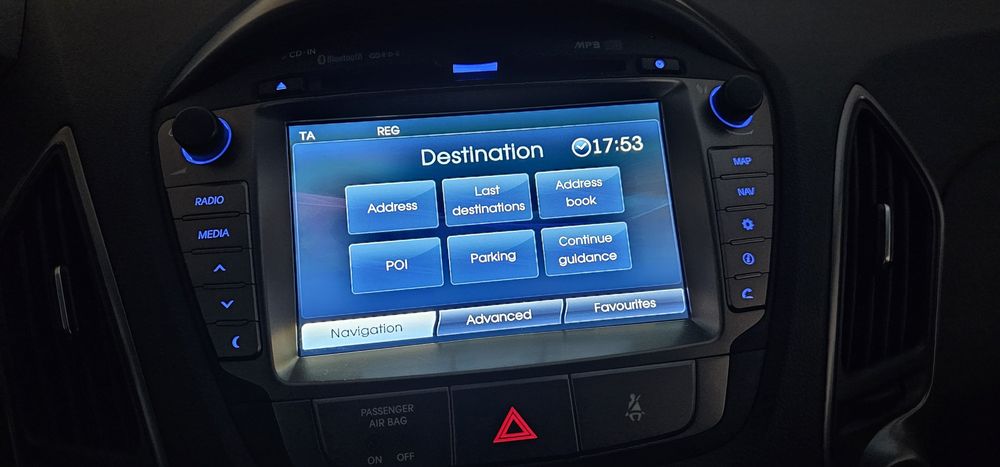 Navigatie+ camera spate originala Hyundai IX 35