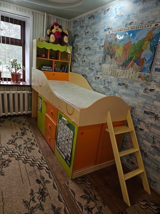 Детская мебель Фруттис, кровать с матрасом, стол, шкафы, пр-во Россия