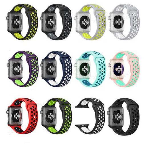 Силиконова каишка Дишаща Nike Apple Watch 44mm 45mm 41mm 42mm 40mm 38m