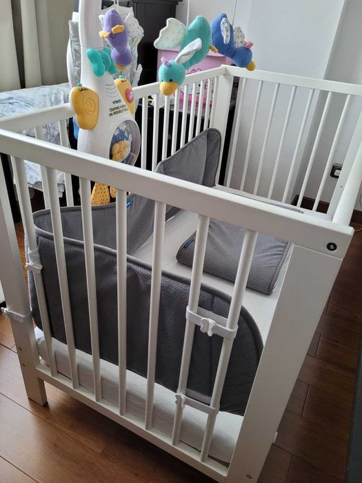 Protectii patut copii Aerosleep si carusel muzical Vtech