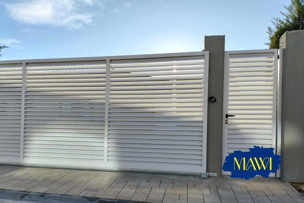 Porti / Garduri moderne de tip jaluzele din Aluminiu