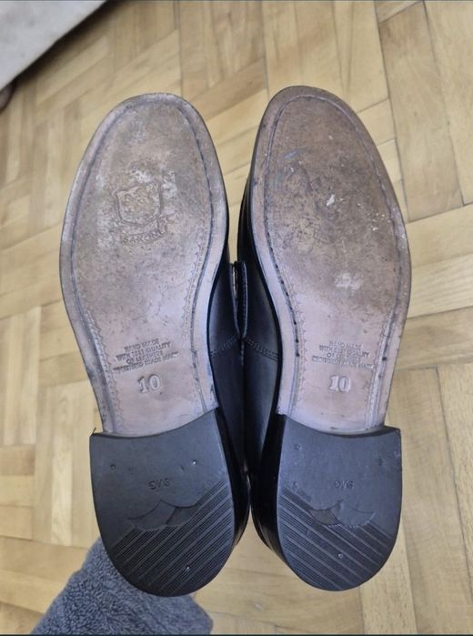 Pantofi de lux Handmade, Saxone of Scotland Arran Loafers - 42