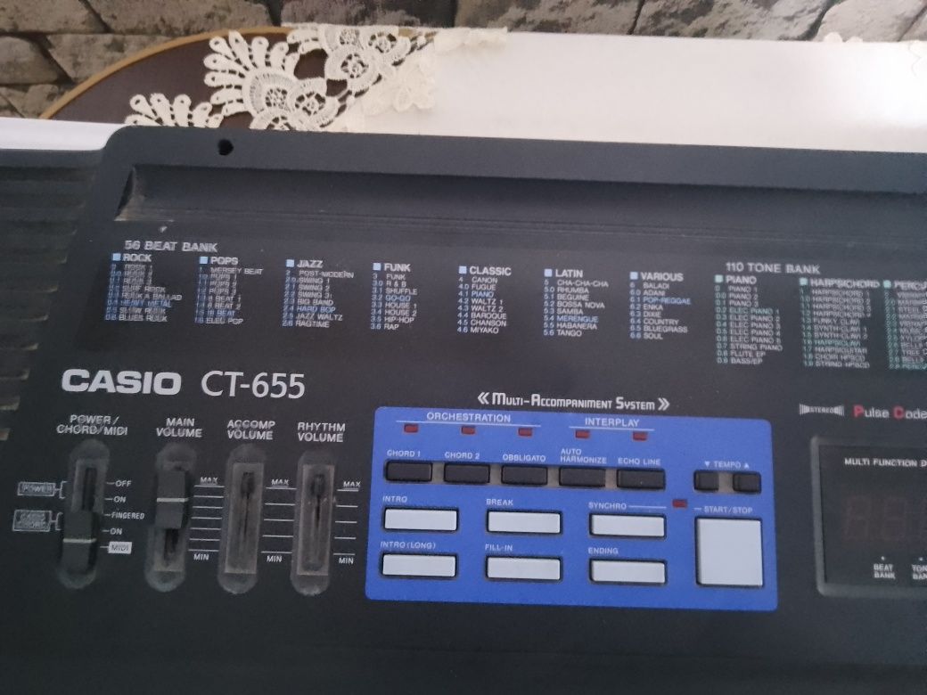 Orgă Casio CT-655