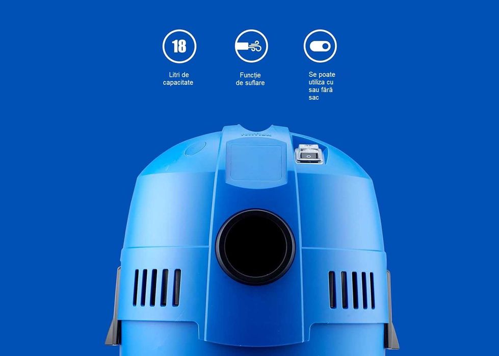 Aspirator umed și uscat Nilfisk Buddy II 18L