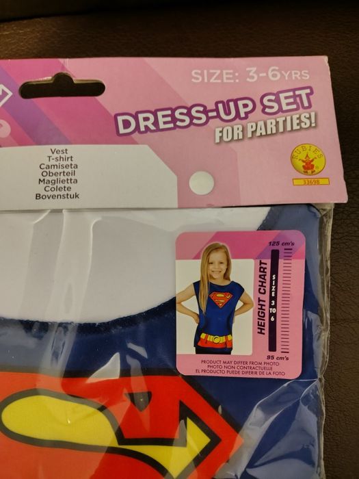 Bluzita Supergirl pt fetițe 3-6 ani