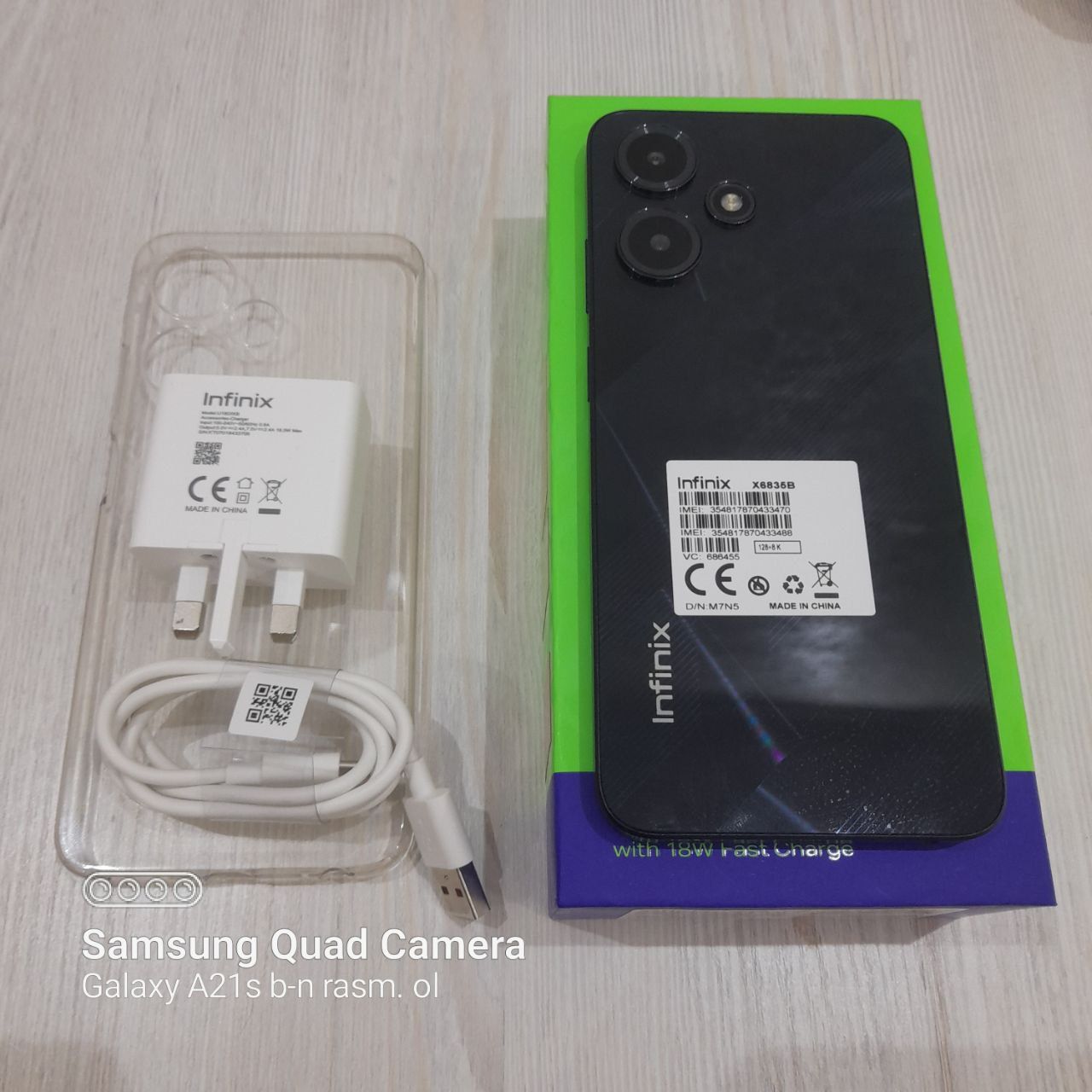 Infinix hot 30 play yangi 128 gb 8+8 operativka