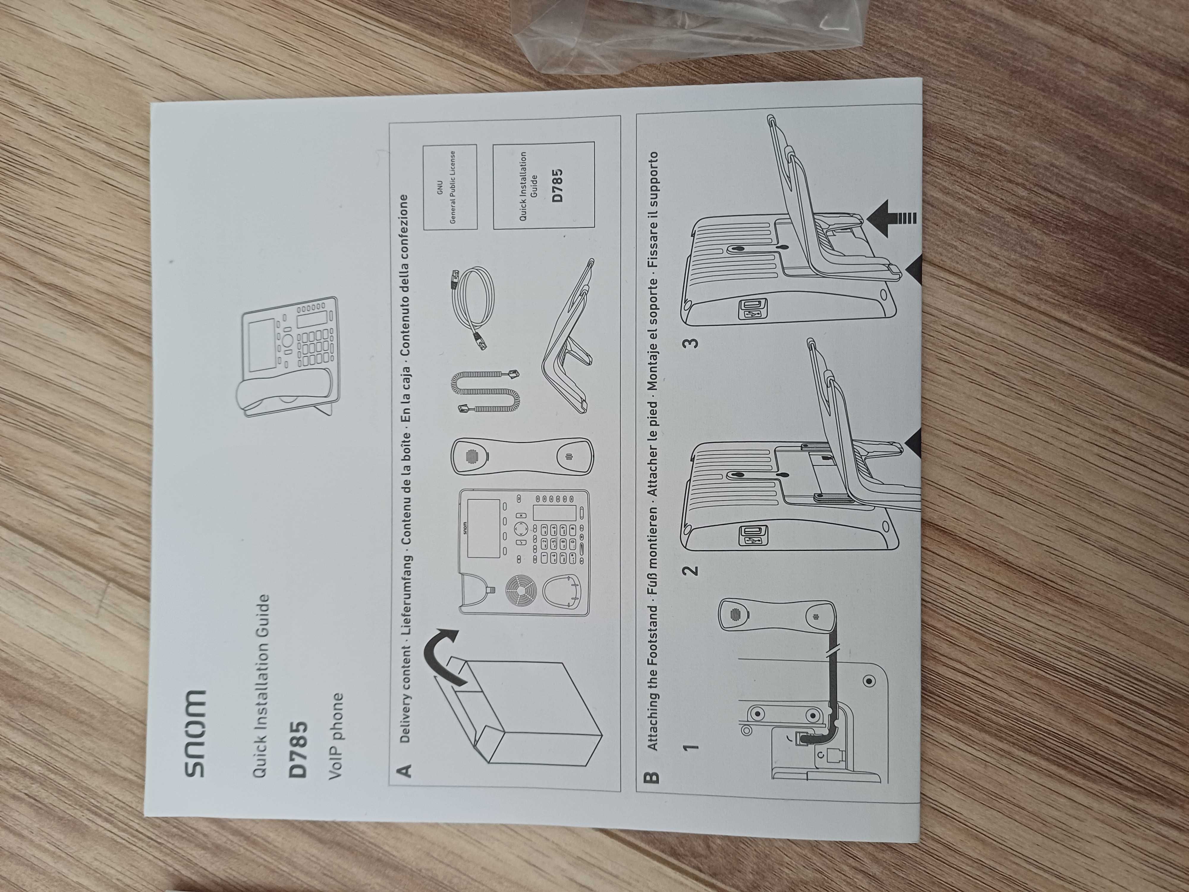 SNOM telephone D785