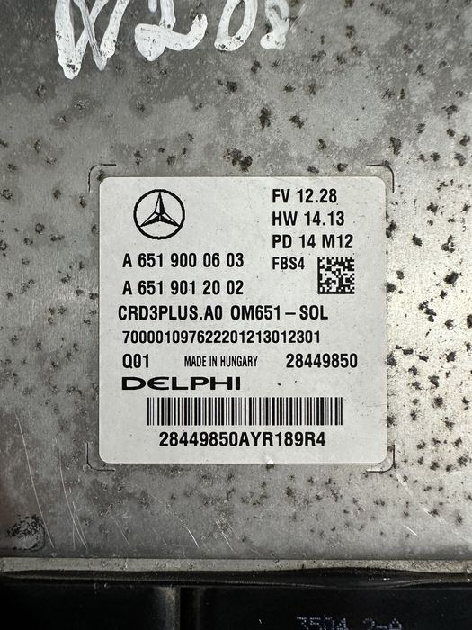 Calculator motor Mercedes C W205 2.2 : A6519000603