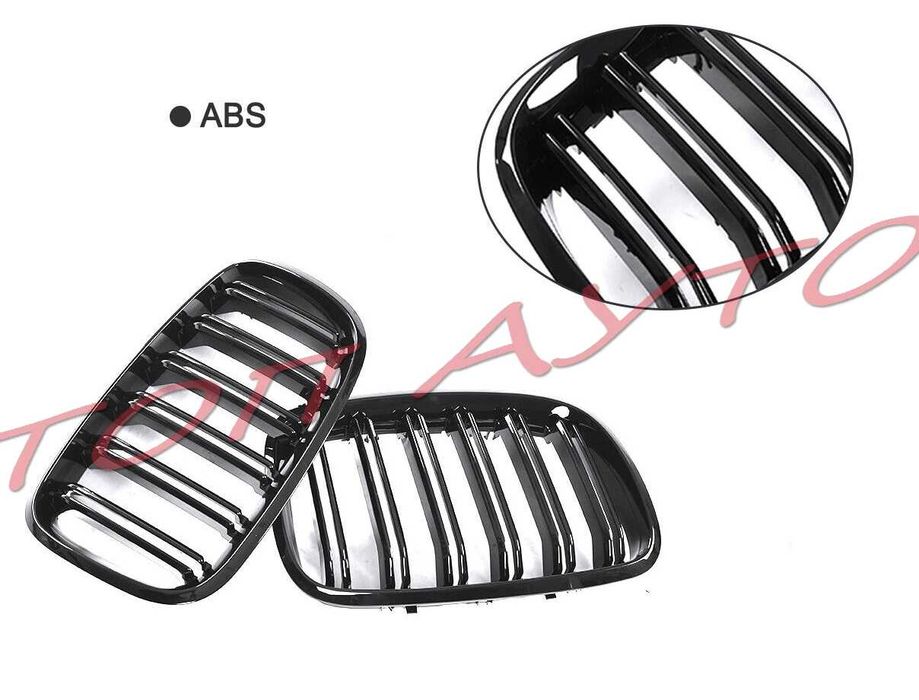 Двойни Бъбреци БМВ BMW E70 E71 Е72 Х5 Х6 Решетки Черен Гланц Лак 07-14