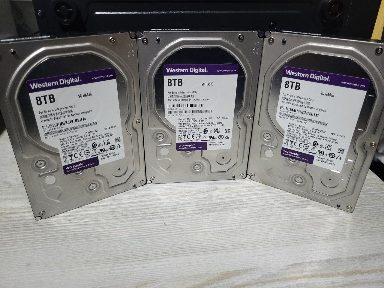 Новые 8TB WD Purple