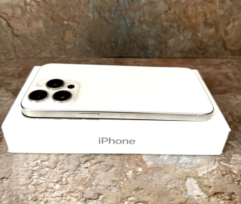 **ATS GSM**iPhone 15 Pro Max 256Gb White / Baterie92% / Garantie