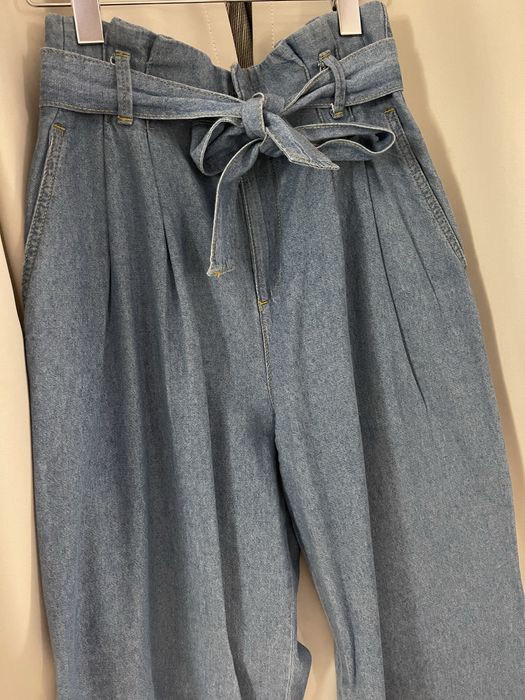 Широки дънки Зара с коланче