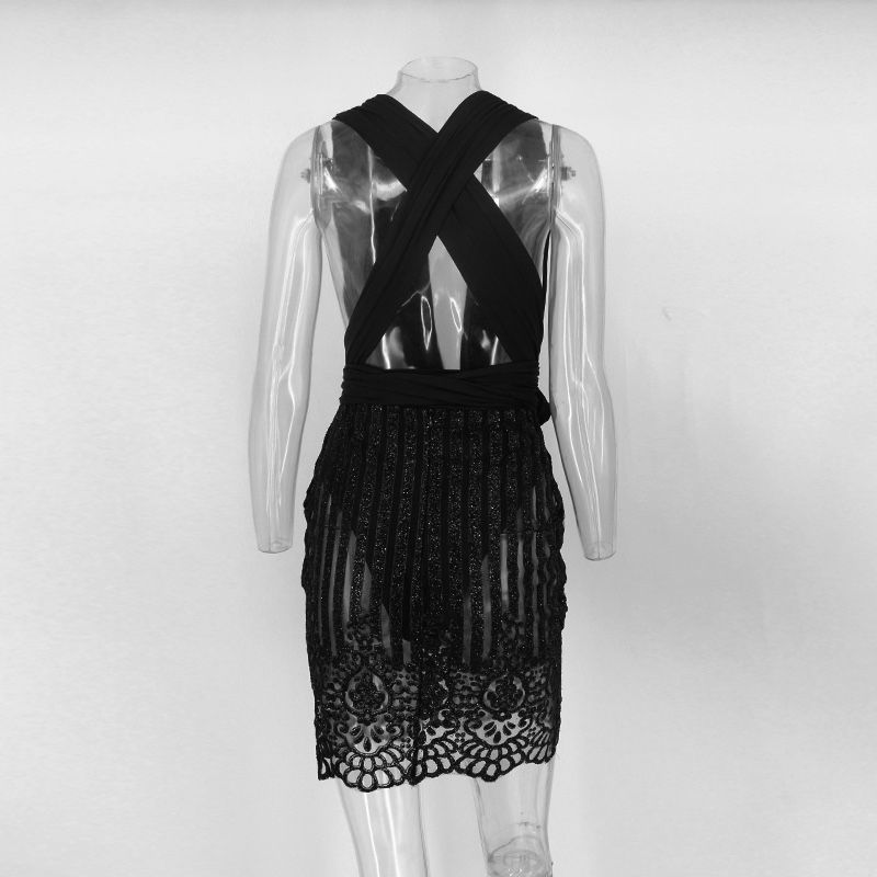 Rochie Milano neagra plasa Sexy eleganta paiete sclipici stil Zara