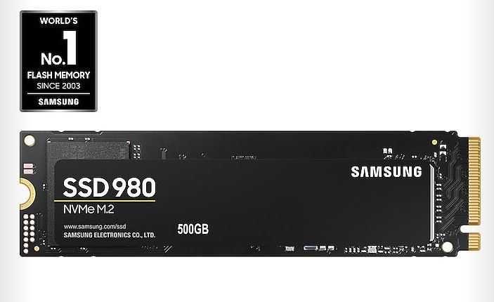 SSD Samsung 980 NVMe M.2 500GB viteză citire 3500mb/s