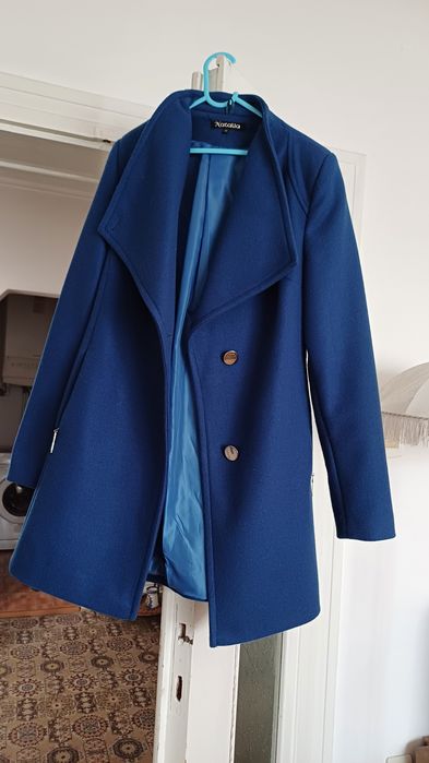 Jacheta din stofa și plic negru din piele