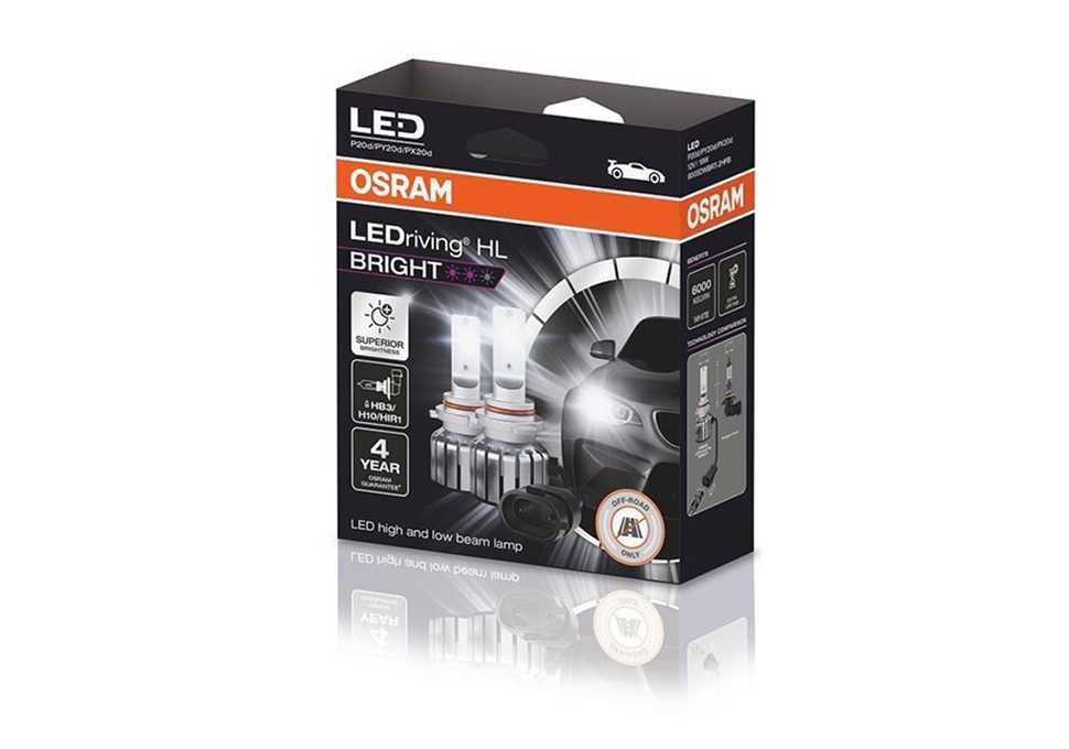 LED крушки за автомобил Osram LEDriving HL BRIGHT, HB4/HIR2,19W, 12V