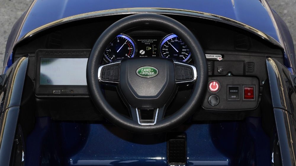 Masinuta electrica pentru copii Land Rover Discovery cu display #Blue