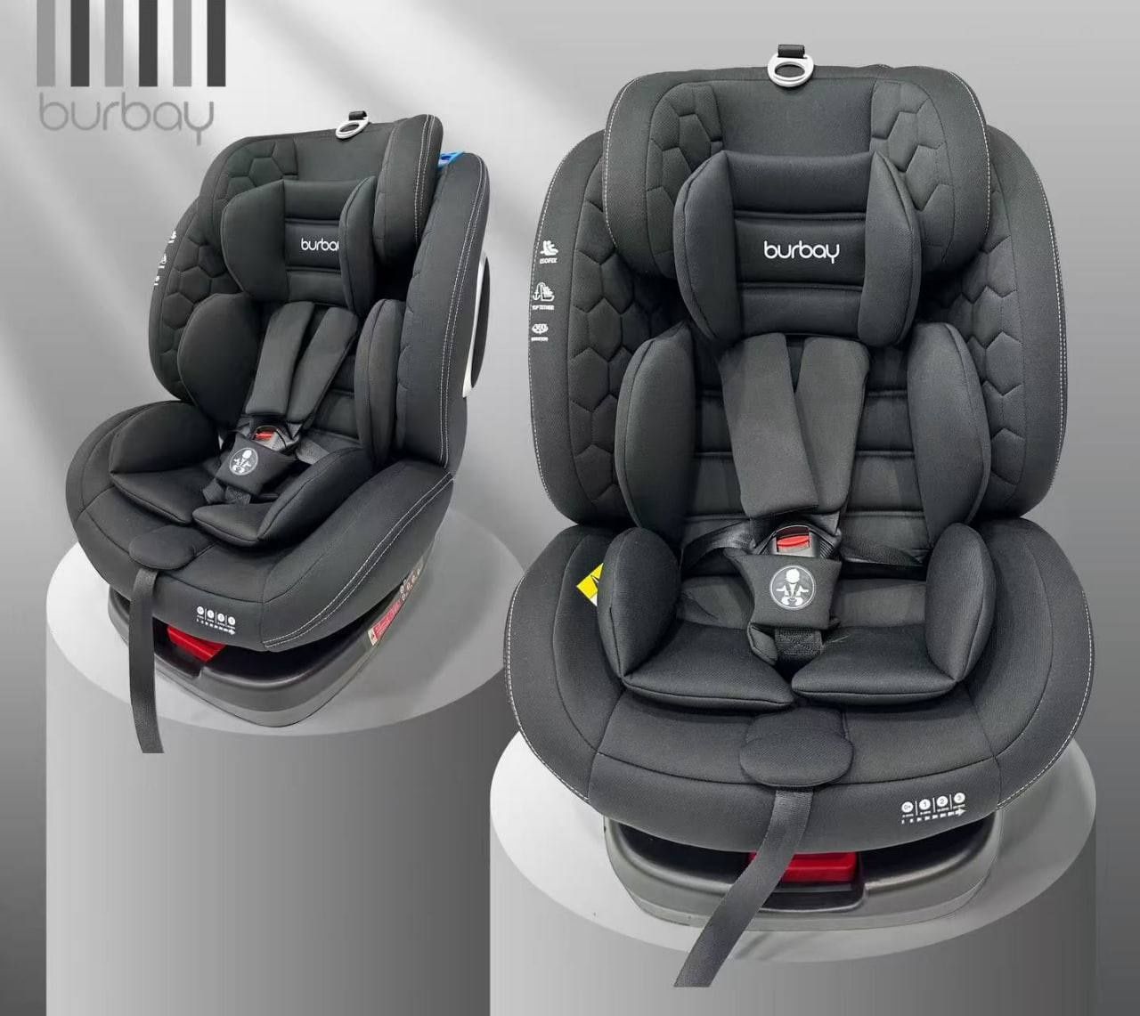 Автокресло Универсальное Isofix с рождения до 12 лет