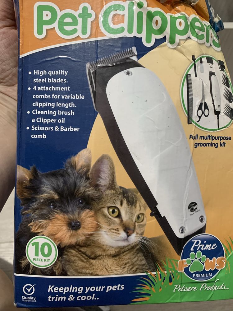 Pet Trimmer, nou nout, ideal pentru tunsul animalutelor, set complet