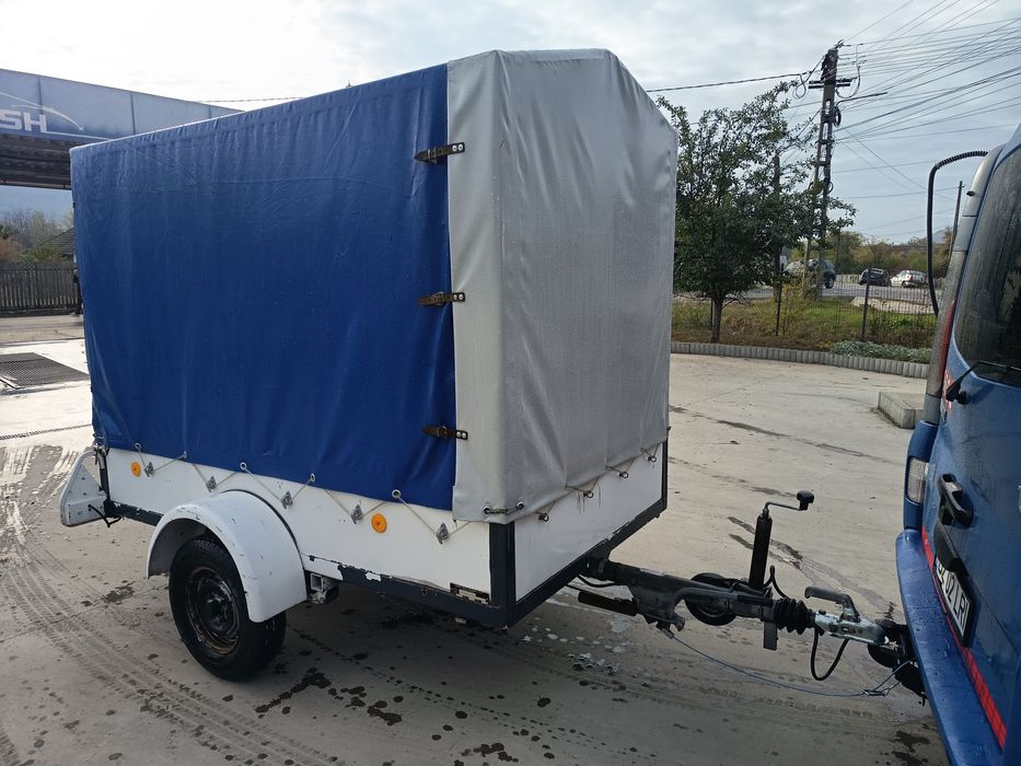 Vând remorcă 800 Kg cu sistem nou de frânare