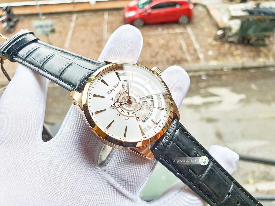 Новые швейцарские часы MATHEY TISSOT мужские золото позолота