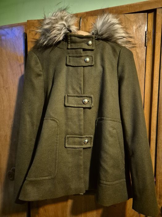 Зелено палто ZARA