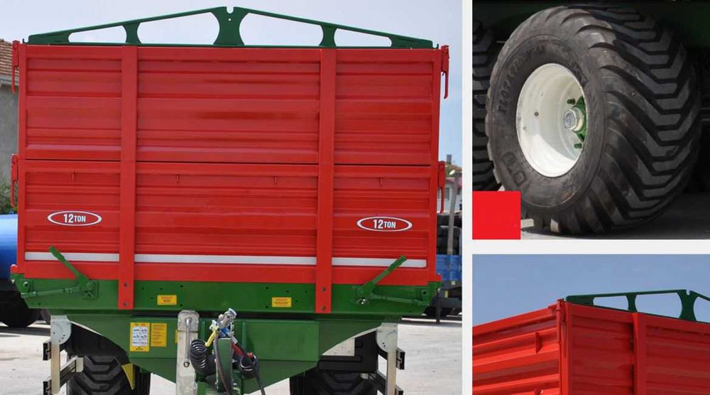 Remorca agricola tandem DAPYX 8T, 10T, 12T, 14T